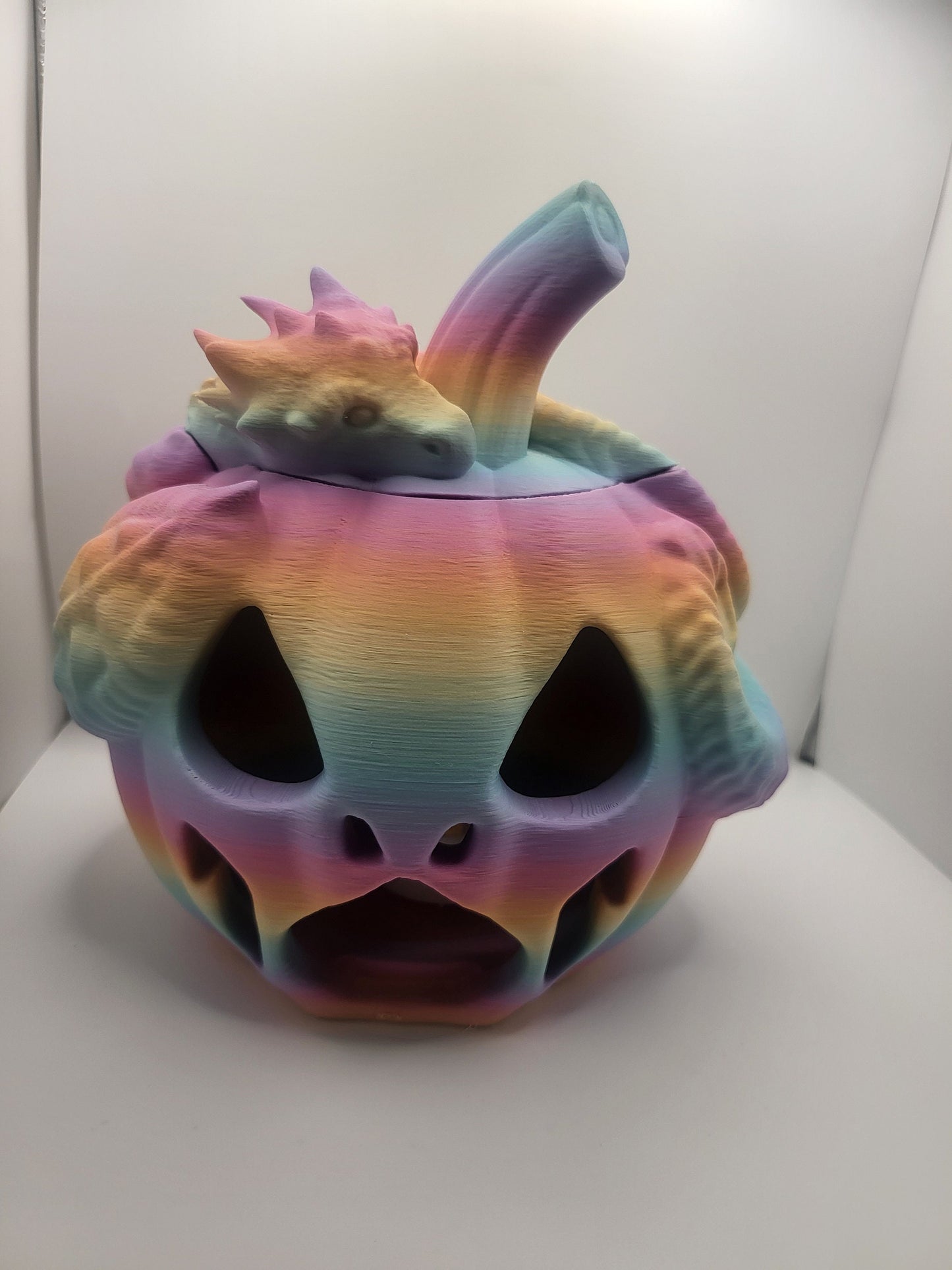Dragon Jack-O-Lantern for LED Candle/Light 3D Print