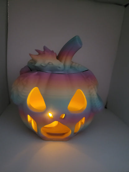 Dragon Jack-O-Lantern for LED Candle/Light 3D Print