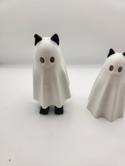 Ghost Cat with Hiding Feet 3D Print