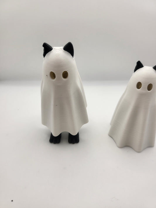 Ghost Cat with Hiding Feet 3D Print