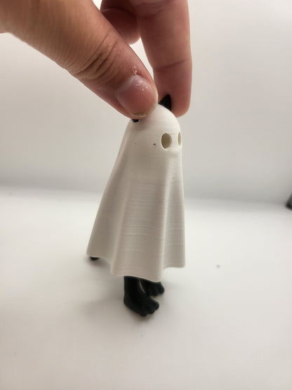 Ghost Cat with Hiding Feet 3D Print