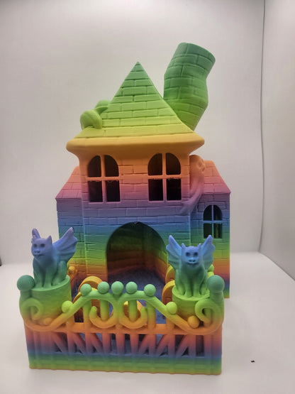 Haunted House Themed Dice Tower 3D Print