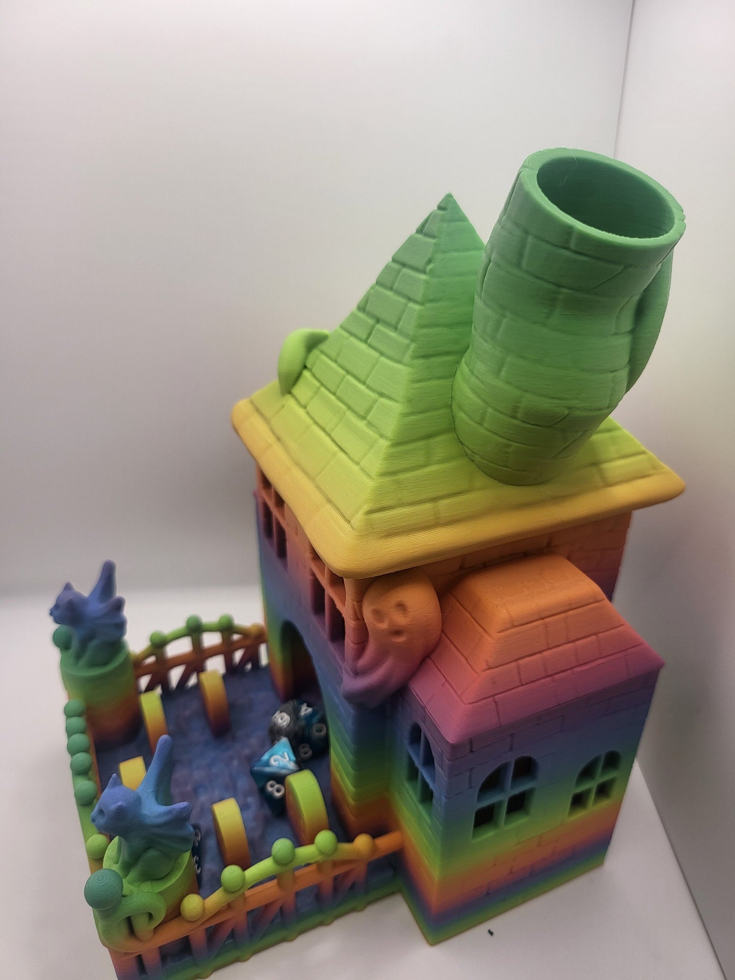 Haunted House Themed Dice Tower 3D Print