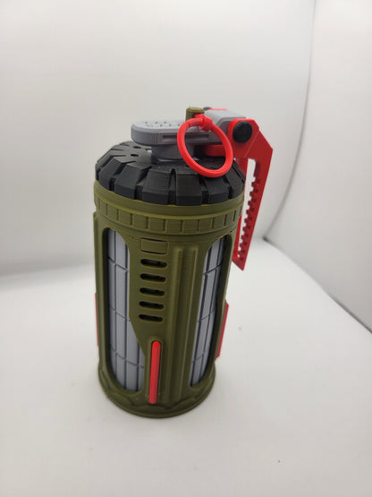Futuristic Grenade AA/AAA Battery Storage 3D Print