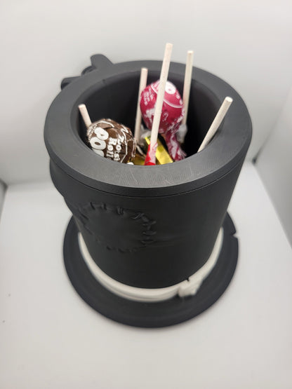 Peek-A-Boo Ghost Top Hat Bowl 3D Print