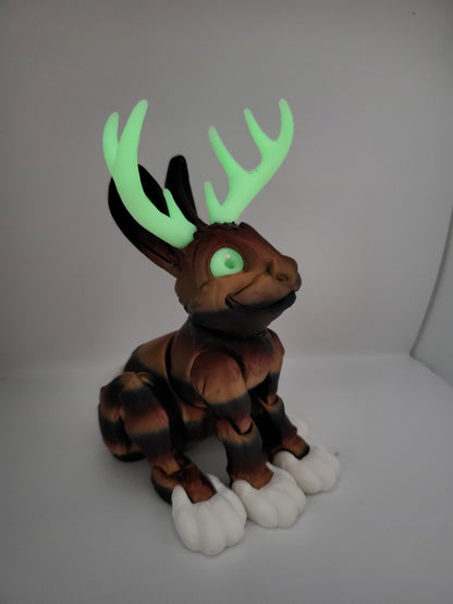 Flexible Jackalope 3D Print