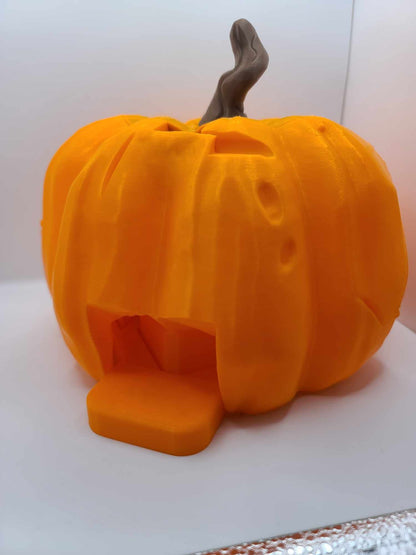 Articulated Pumpkin Jack-O-Lantern Candy Bowl 3D Print