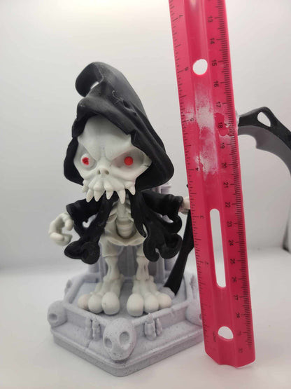 Grim Reaper Articulated with Throne and Scythe 3D Print