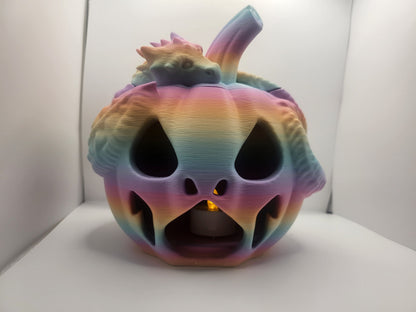 Dragon Jack-O-Lantern for LED Candle/Light 3D Print