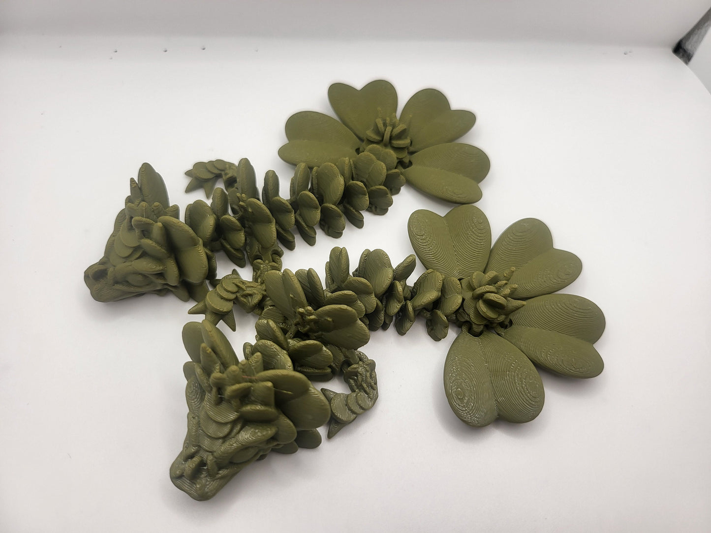 Clover Dragon Tadling (Keychain Optional) 3D Print