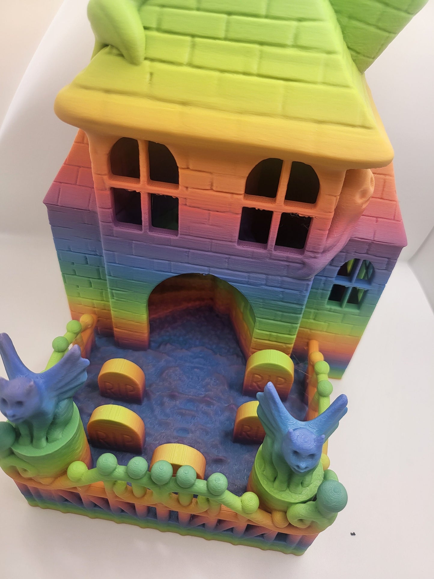 Haunted House Themed Dice Tower 3D Print