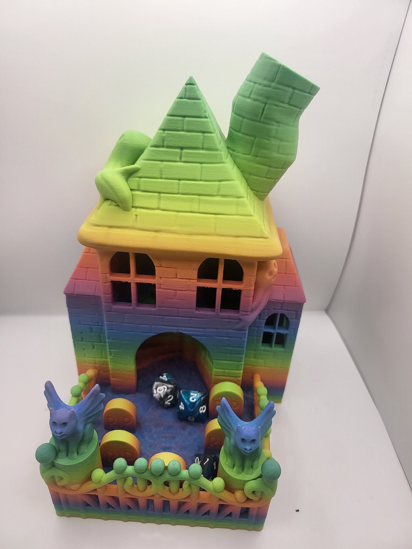 Haunted House Themed Dice Tower 3D Print