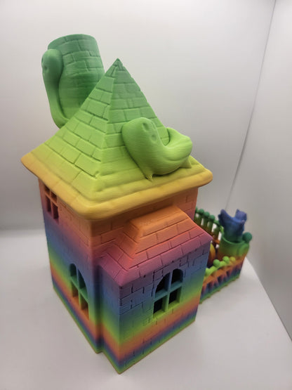 Haunted House Themed Dice Tower 3D Print