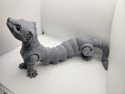 Cute Articulated Flexi Ferret 3D Print