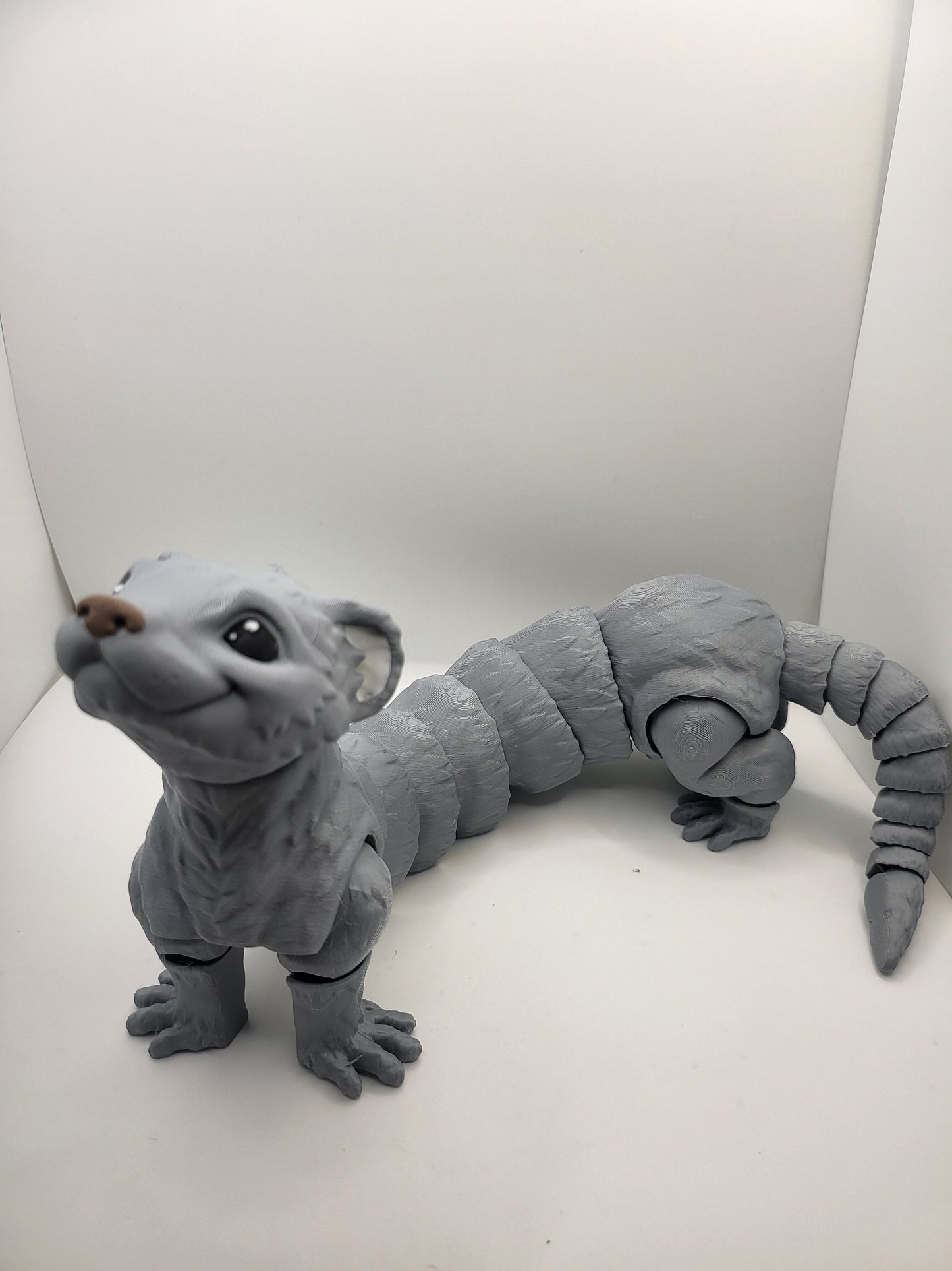 Cute Articulated Flexi Ferret 3D Print