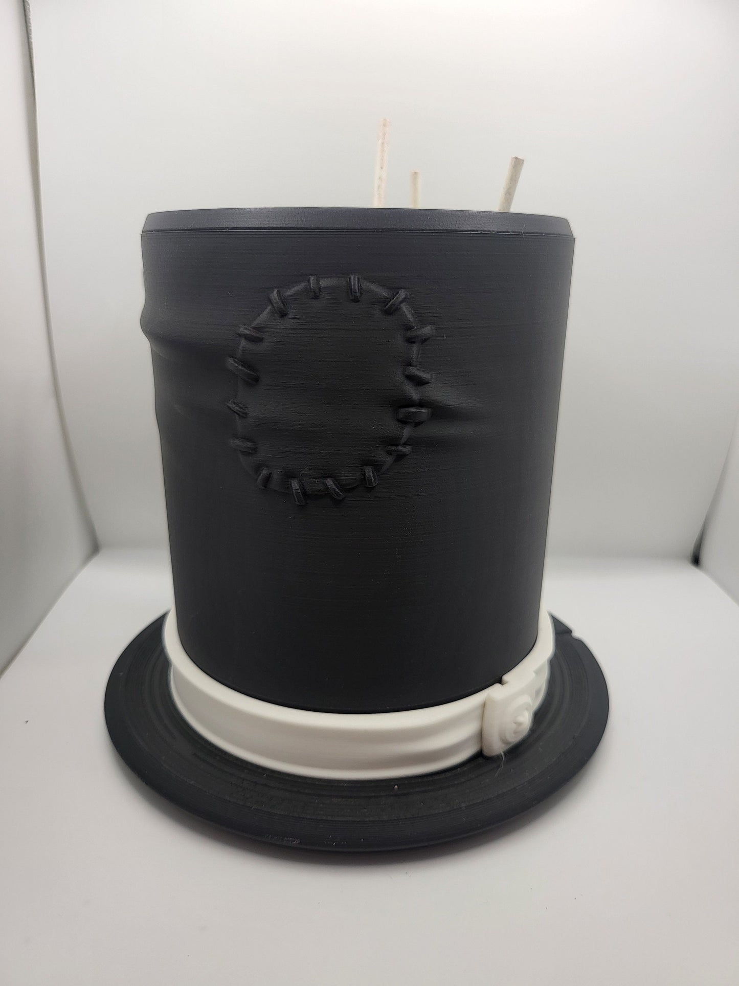 Peek-A-Boo Ghost Top Hat Bowl 3D Print