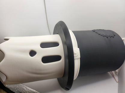 Peek-A-Boo Ghost Top Hat Bowl 3D Print