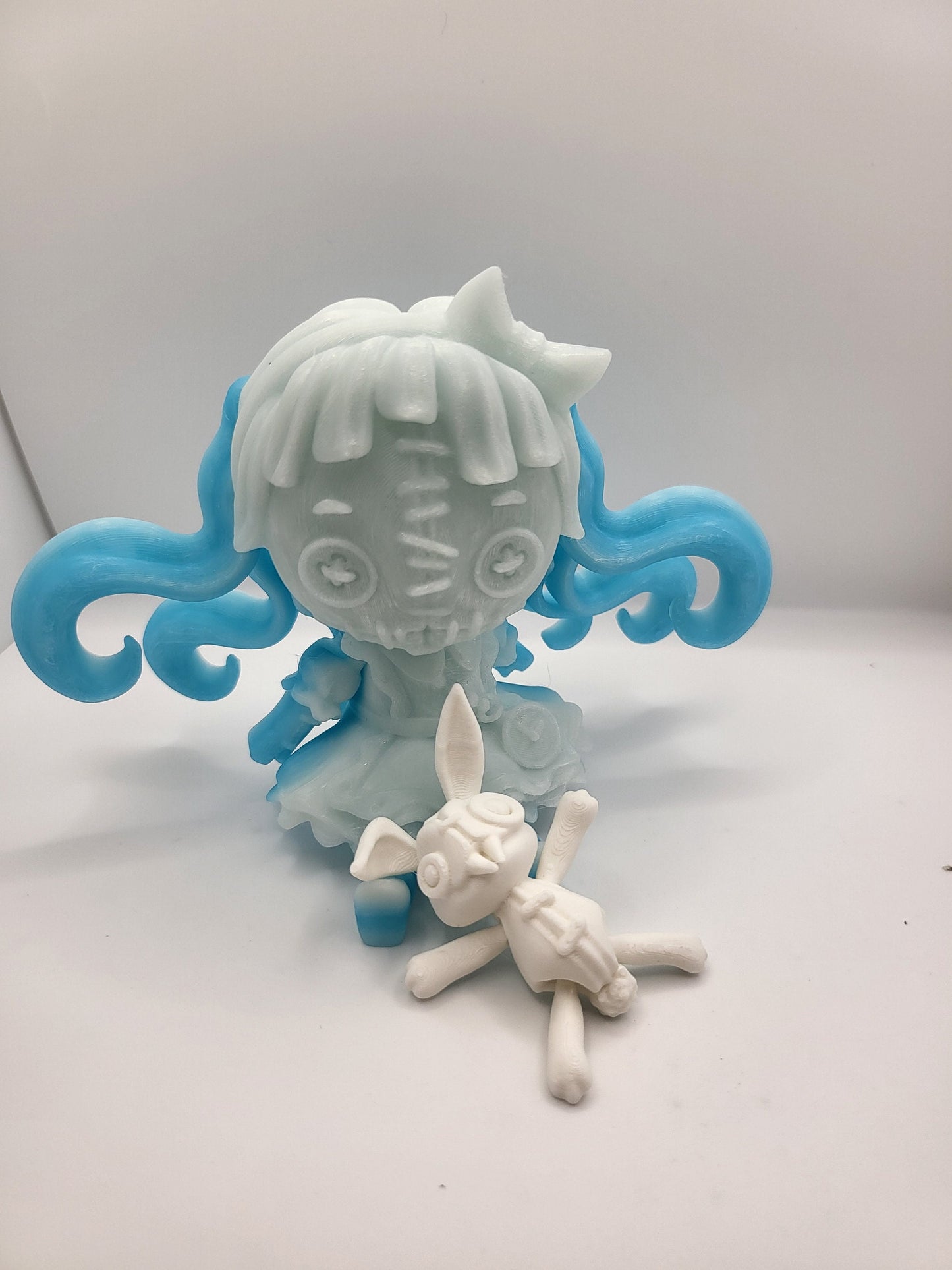 Alice and Rabbit Stuffed Doll Articulated 3D Print