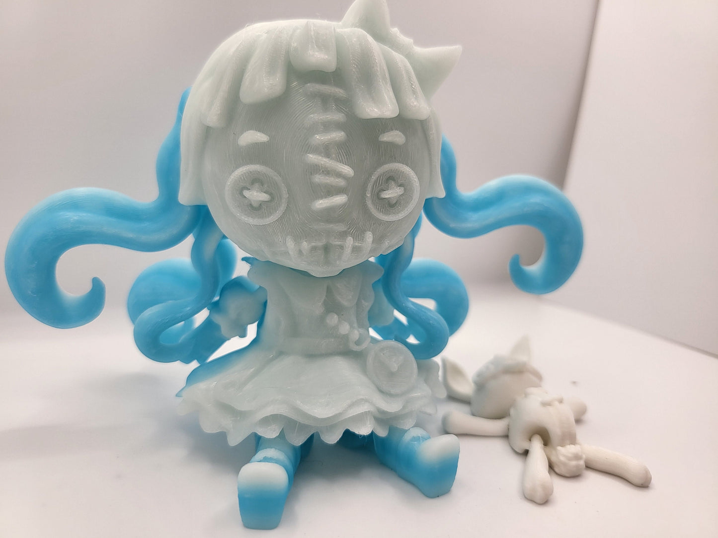 Alice and Rabbit Stuffed Doll Articulated 3D Print