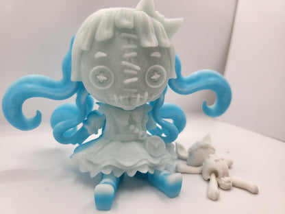 Alice and Rabbit Stuffed Doll Articulated 3D Print
