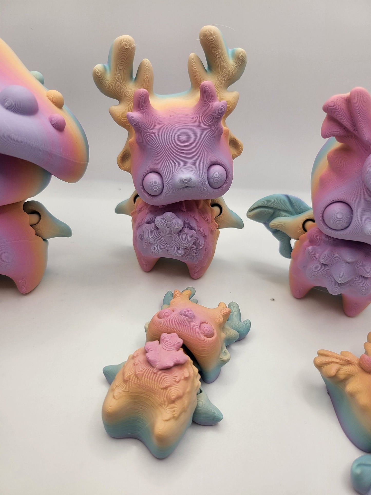 Forest Pixies (in three styles) Articulated 3D Print
