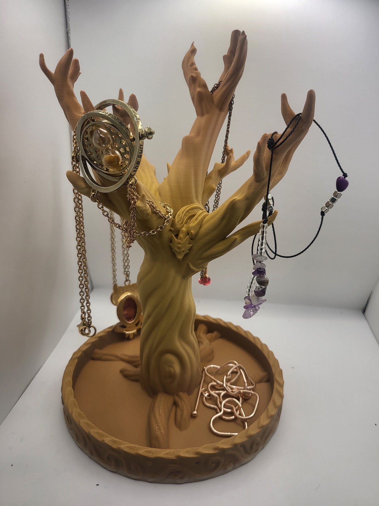 Fantasy Jewelry Tree with Small Dragon | 3D Print