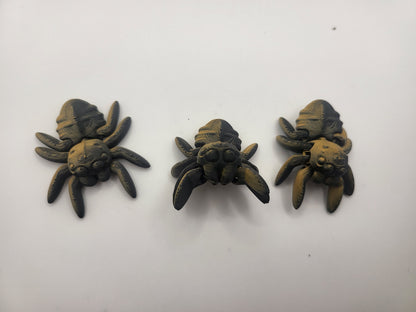 Tiny Articulated Spiders 3D Print