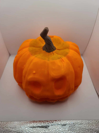 Articulated Pumpkin Jack-O-Lantern Candy Bowl 3D Print