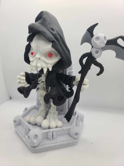 Grim Reaper Articulated with Throne and Scythe 3D Print
