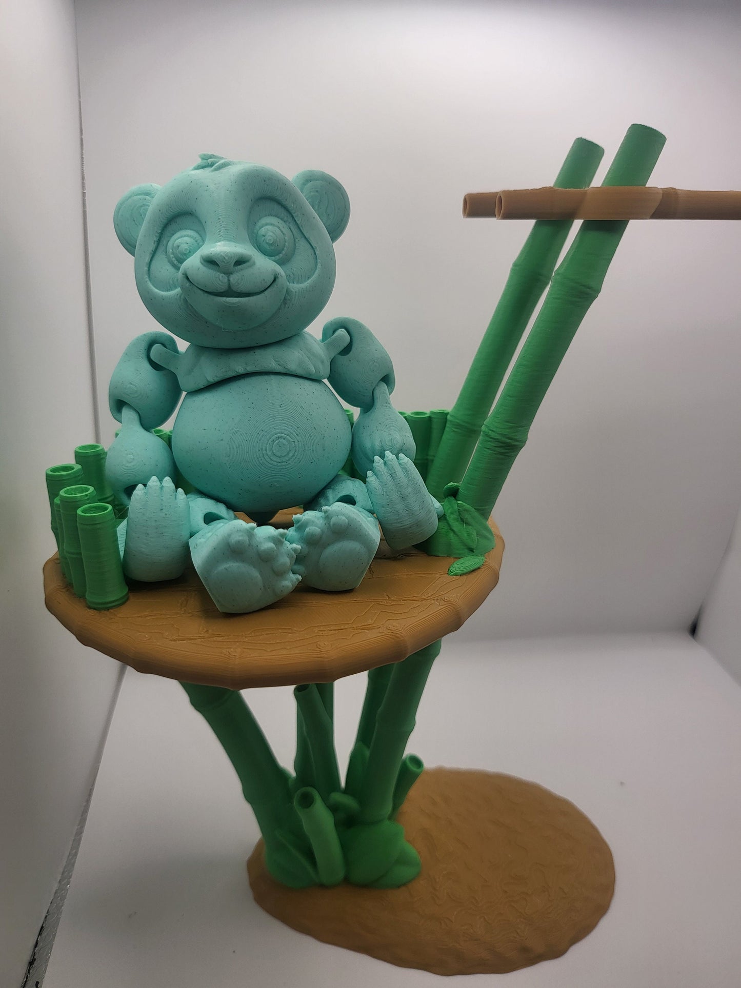 Panda Bear with Optional Bamboo Stand | 3D Print