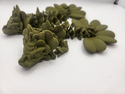 Clover Dragon Tadling (Keychain Optional) 3D Print