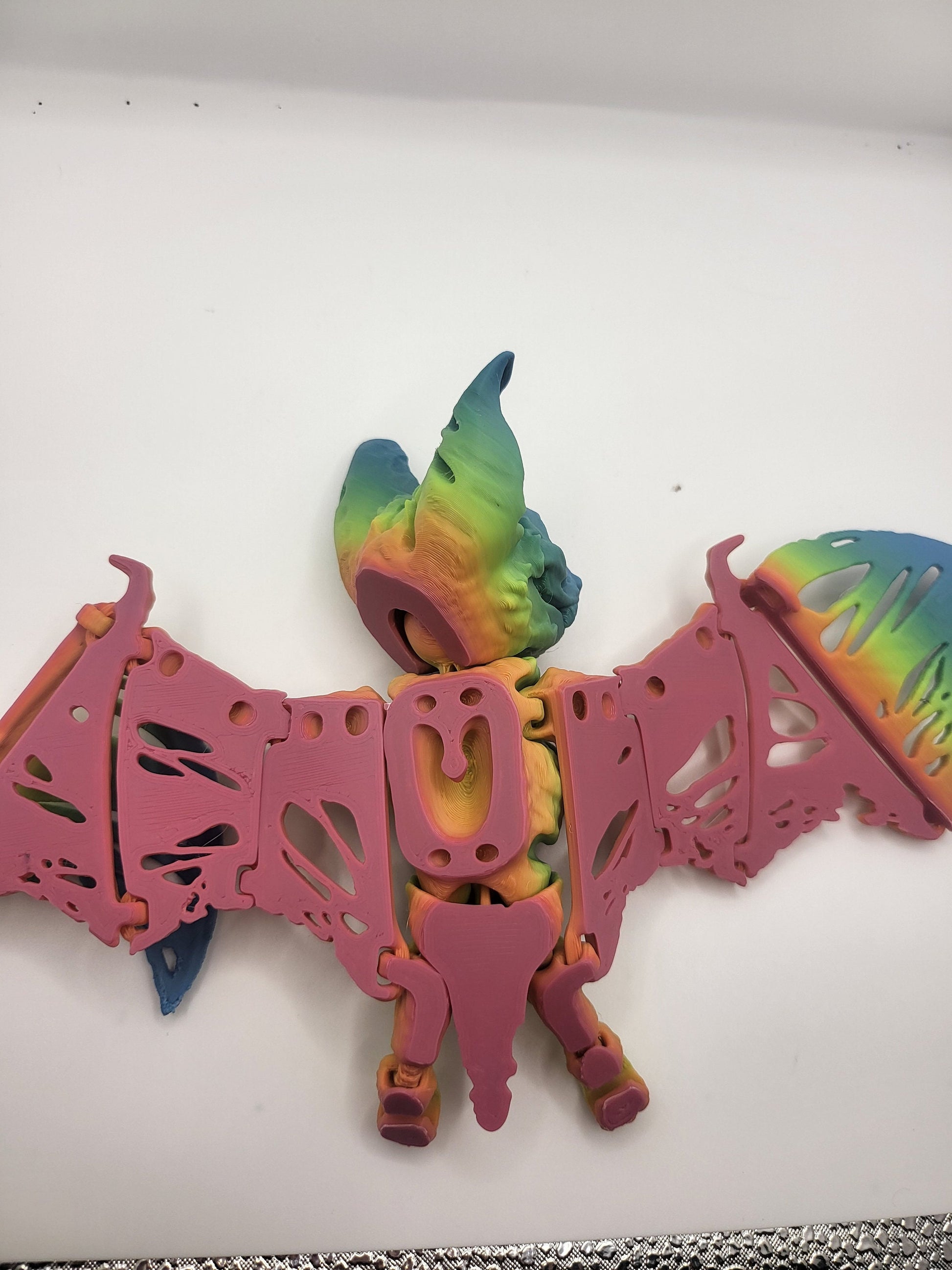 Zombie bat 3D print alternate angle