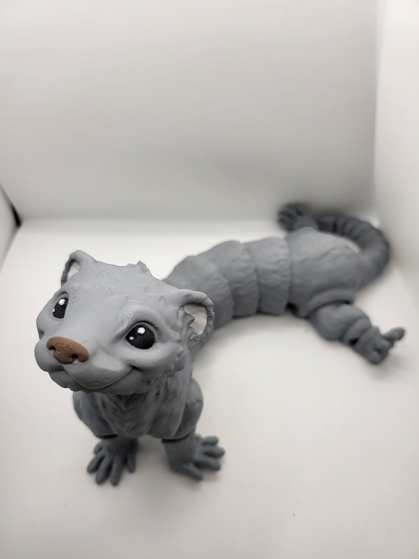 Cute Articulated Flexi Ferret 3D Print