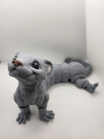 Cute Articulated Flexi Ferret 3D Print