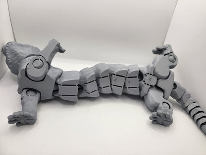 Cute Articulated Flexi Ferret 3D Print