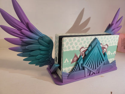 Art Deco Style Articulated Wing Switch Dock 3D Print