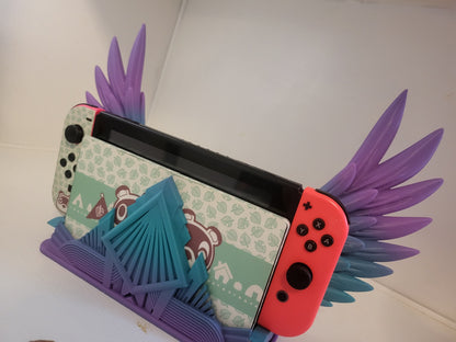 Art Deco Style Articulated Wing Switch Dock 3D Print