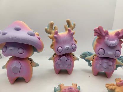 Forest Pixies (in three styles) Articulated 3D Print