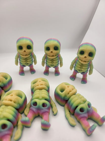 Tiny Articulated Skeleton Boy 3D Print