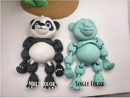 Panda Bear with Optional Bamboo Stand | 3D Print