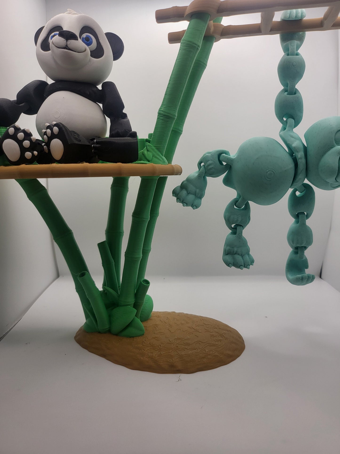Panda Bear with Optional Bamboo Stand | 3D Print