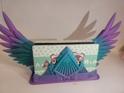 Art Deco Style Articulated Wing Switch Dock 3D Print