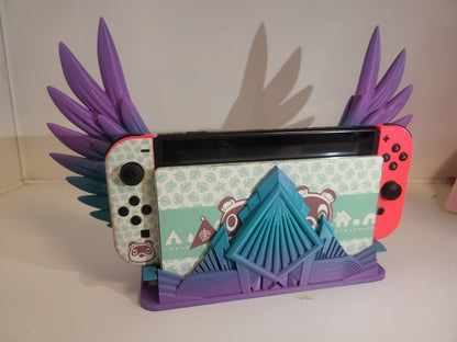 Art Deco Style Articulated Wing Switch Dock 3D Print