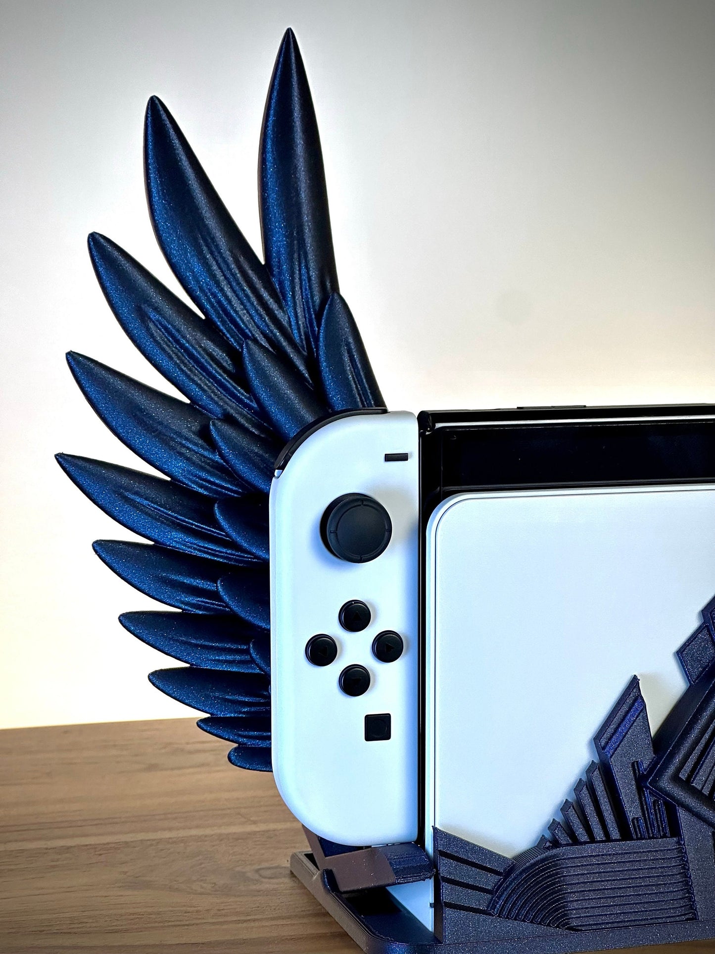 Art Deco Style Articulated Wing Switch Dock 3D Print