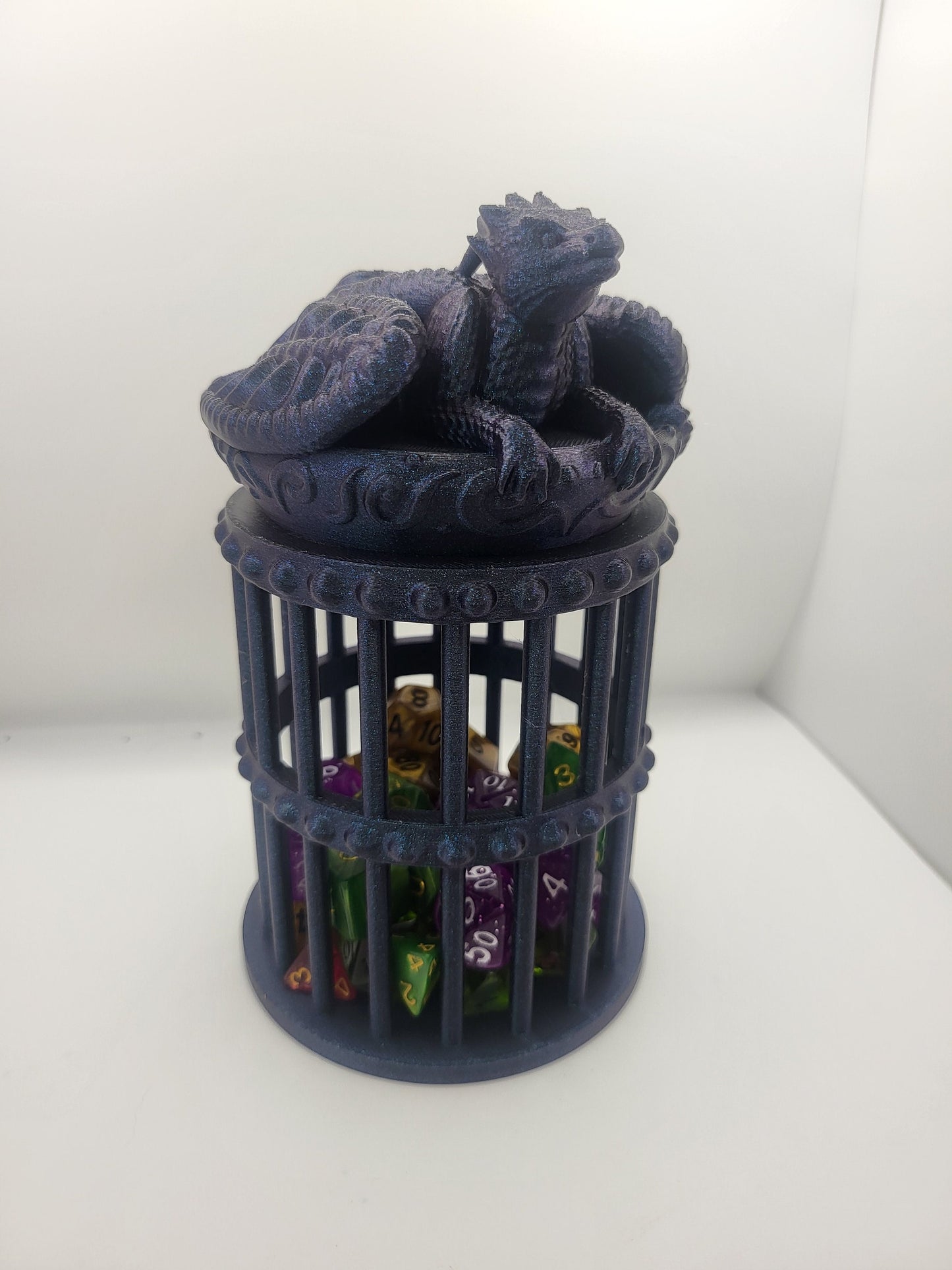 Dragon Guardian Dice Cage/Jail 3D Print
