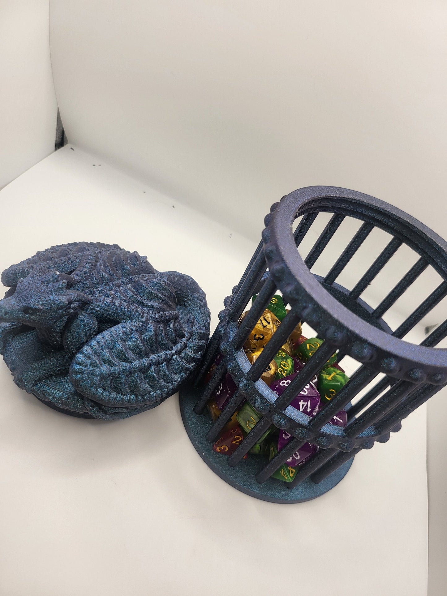 Dragon Guardian Dice Cage/Jail 3D Print