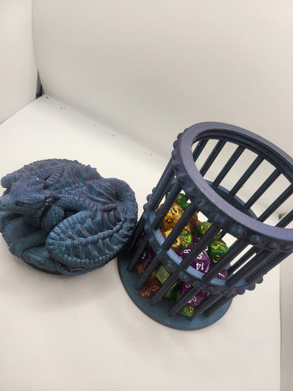 Dragon Guardian Dice Cage/Jail 3D Print