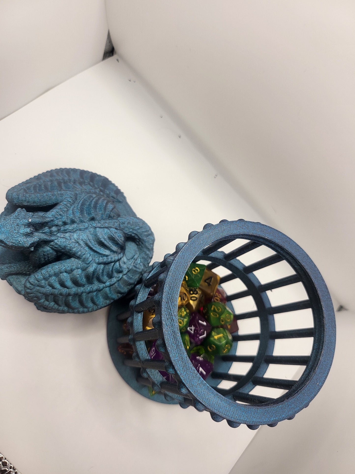 Dragon Guardian Dice Cage/Jail 3D Print