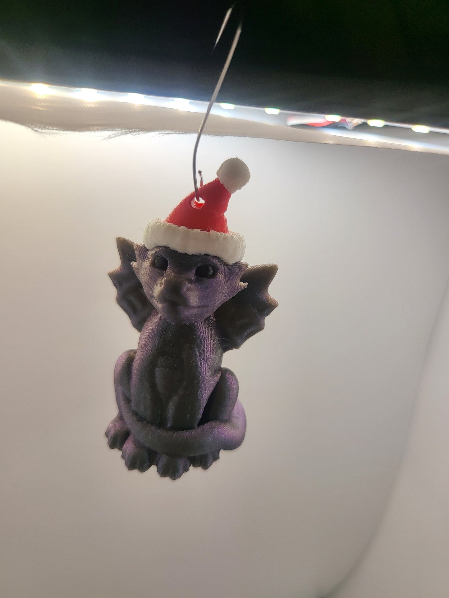 Santa Dragon Ornament/Keychain 3D Print