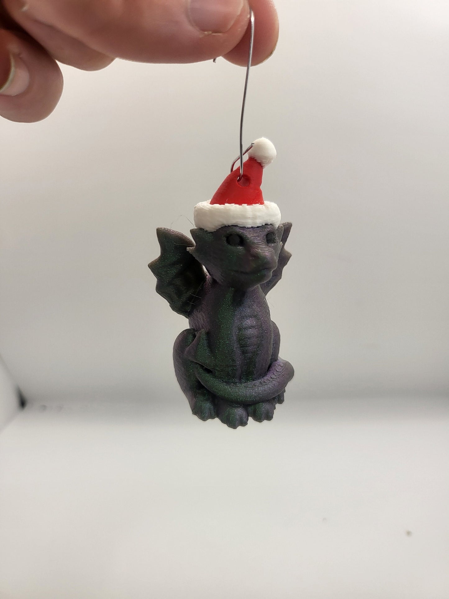 Santa Dragon Ornament/Keychain 3D Print
